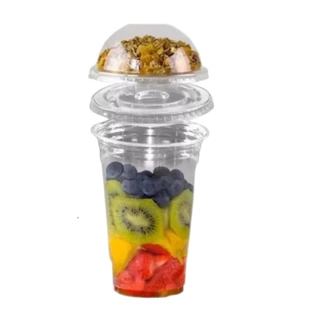 50 Copo Bolha S/furo 300ml Copo + Tampa Reta +tampa Bolha G830 Galvanoteck
