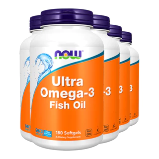 Kit 5x Ultra Omega 3 500Epa/250Dha Now Foods 180Soft Importado /Made in Usa