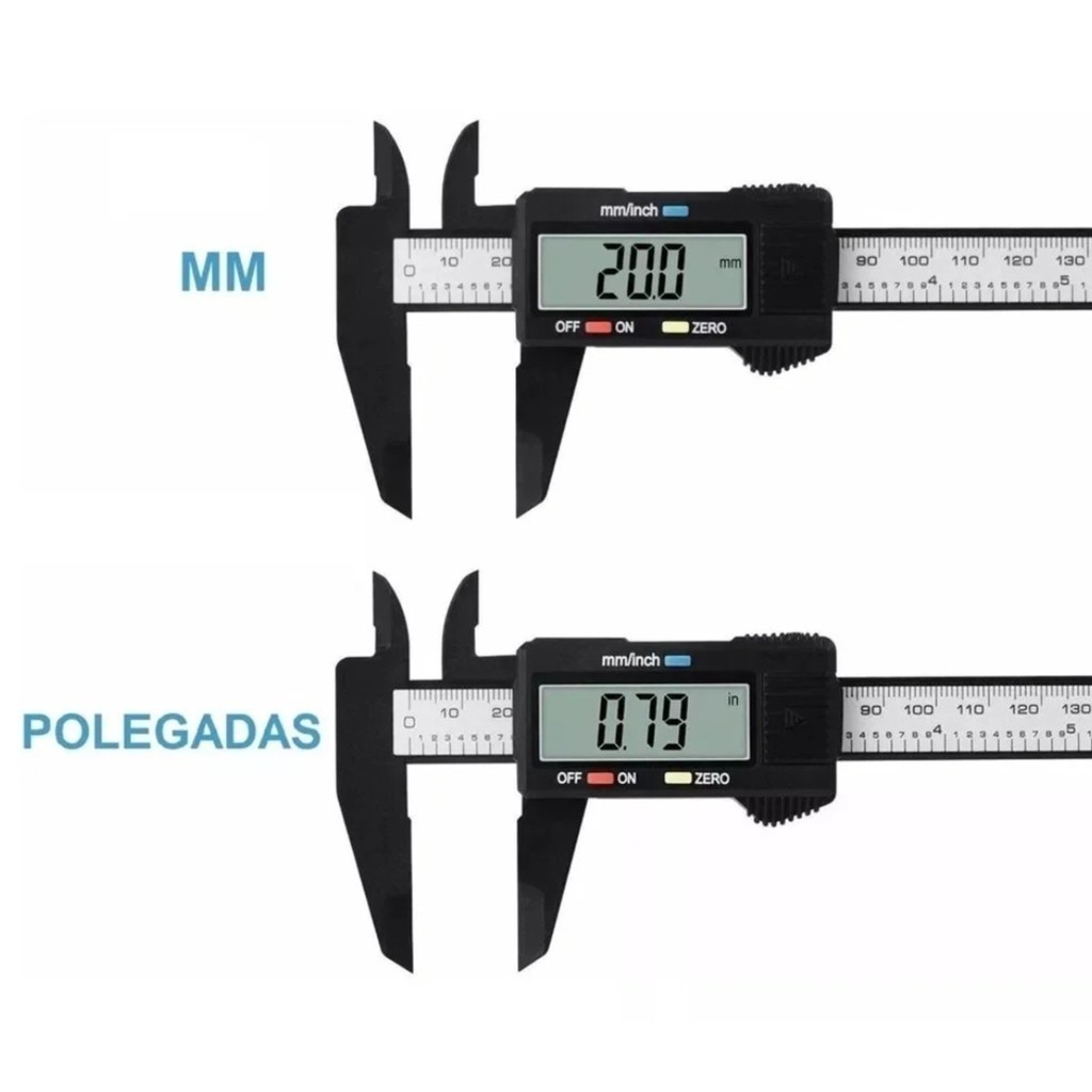 Paquímetro Digital - Ferramenta Profissional para Medição com Exatidão - Ideal para Engenheiros, Mecânicos e Artesãos que Demandam Resultados Precisos e Confiáveis em Suas Medidas