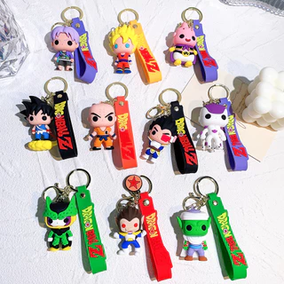 Dragon Ball Chaveiro Silicone Son Goku Boneca Pingente Anime Personagem de desenho animado Pingente Presente Atacado