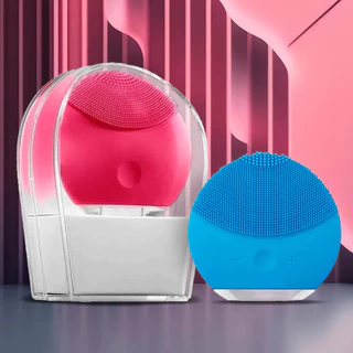 Esponja Facial Massageador De Rosto Eletrico Limpeza Manual Cuidado USB Portátil Silicone Prova D'água em Oferta na Shopee