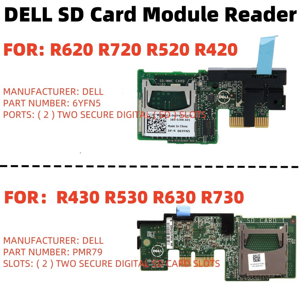 Leitor De Módulo De Cartão SD Duplo Dell 6YFN5 06YFN5 Para R620 R720 ...