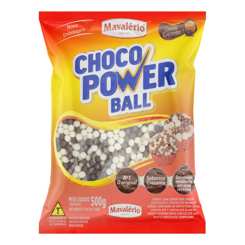 Cereal Choco Power Ball Mavalério Pacote 500G | Shopee Brasil
