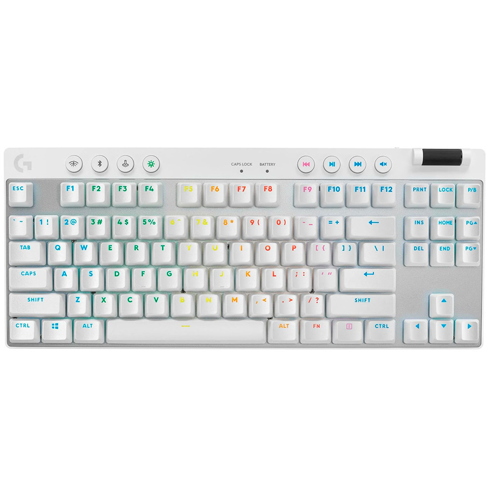 Teclado Gamer Logitech G PRO X TKL Lightspeed RGB Mecânico Switch Tactile Branco US