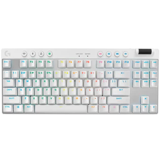 Teclado Gamer Logitech G PRO X TKL Lightspeed RGB Mecânico Switch Tactile Branco US