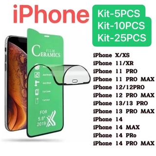 Kit 5PCS/10PCS/25PCS Película De Cerâmica 9D HD X-MART Para IPhone 15/15PRO/15PLUS/15PRO MAX 16/16PRO/16PLUS/16PROMAX