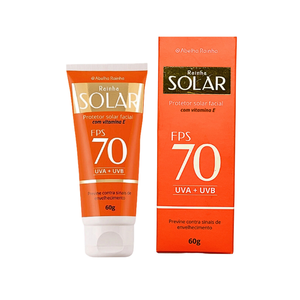 Protetor Solar Creme com Vitamina E 70 FPS Previne Contra os Sinais do ...