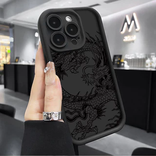 Luxo Dragão Padrão Caso Para Motorola Edge 60 Pro 5G 60S De Telefone Moto Fusão Fosco Silicone Pára-Choques Capa À Prova