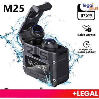 Novo TWS M25 Fone De Ouvido bluetooth 5.3 Sem Fio À Prova D'água 9D Stereo Sports Earbuds LED Microphoe em Oferta na Shopee