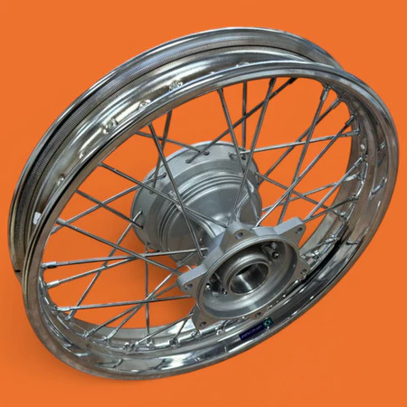 Roda Nxr Bros alinhada Traseira Raios 4mm Unibreq Tambor