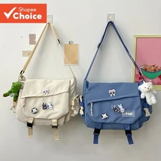 Style Large-Capacity Shoulder Bag Estudante Japonês Harajuku Messenger Bag em Coreano em Oferta na Shopee