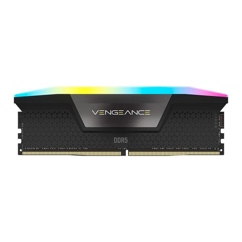 Memoria Corsair Vengeance, RGB, 16GB (1x16GB), DDR5, 6000MHz, C36, Preto, CMH16GX5M1E6000Z36