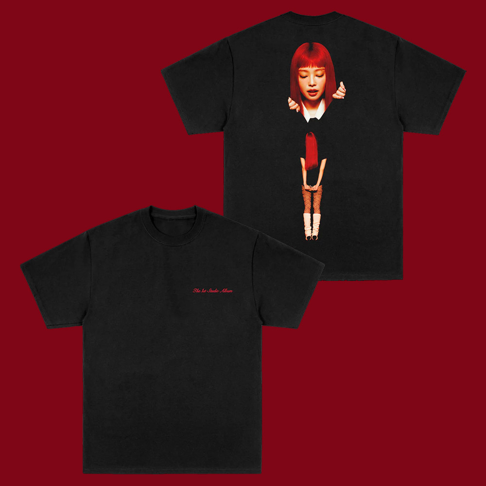 Camiseta Premium em Algodão Puro]SISI BLACKPINK JENNIE Ruby