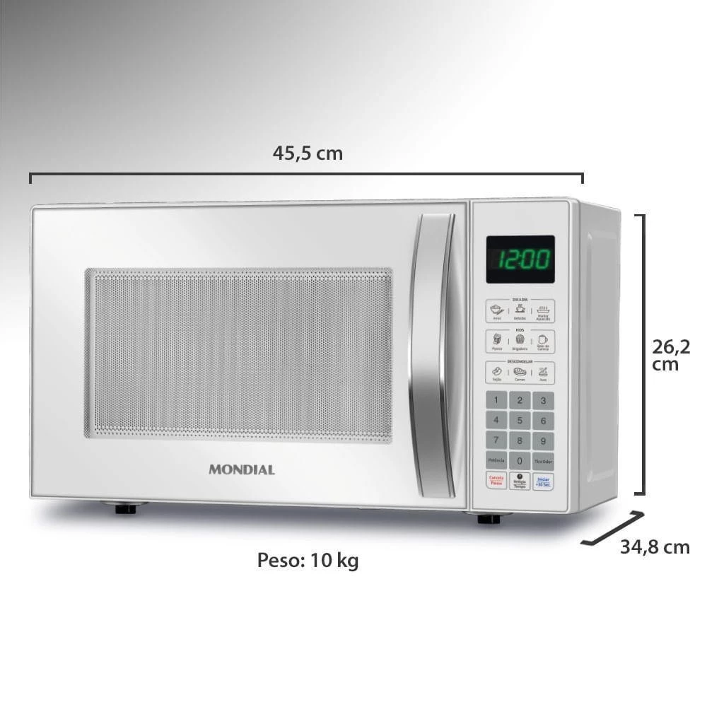 Micro ondas 21l Mondial Mo 01 21 w 127v 60hz .