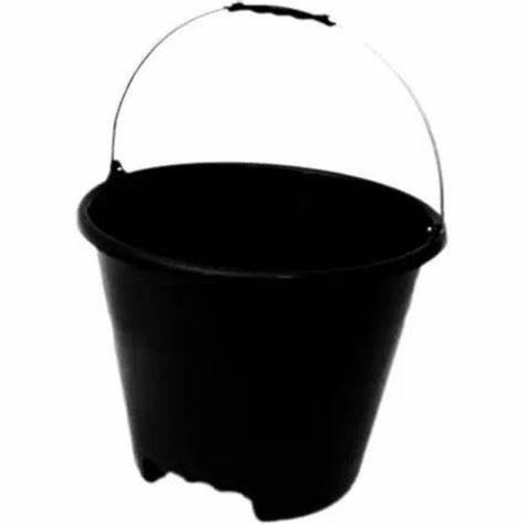 Balde Pvc Preto 12 Litros Com Alça de Pega Nova Tintas | Shopee Brasil