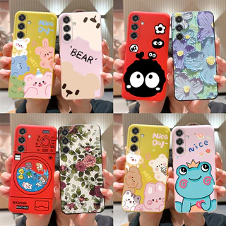 Para Samsung Galaxy M35 5G Case Matte Novo design Padrão De Desenho Animado Capa De Silicone Macia M35 M 35 Phone Casing