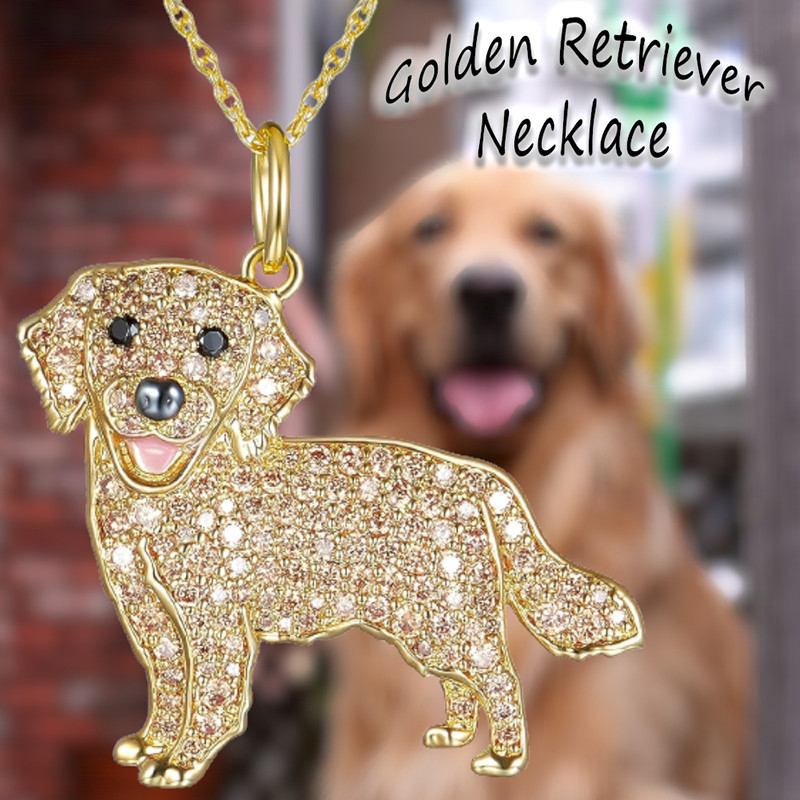 Cute Cocker Spaniel Pets Pendant Necklaces Proteção Ambiental ...
