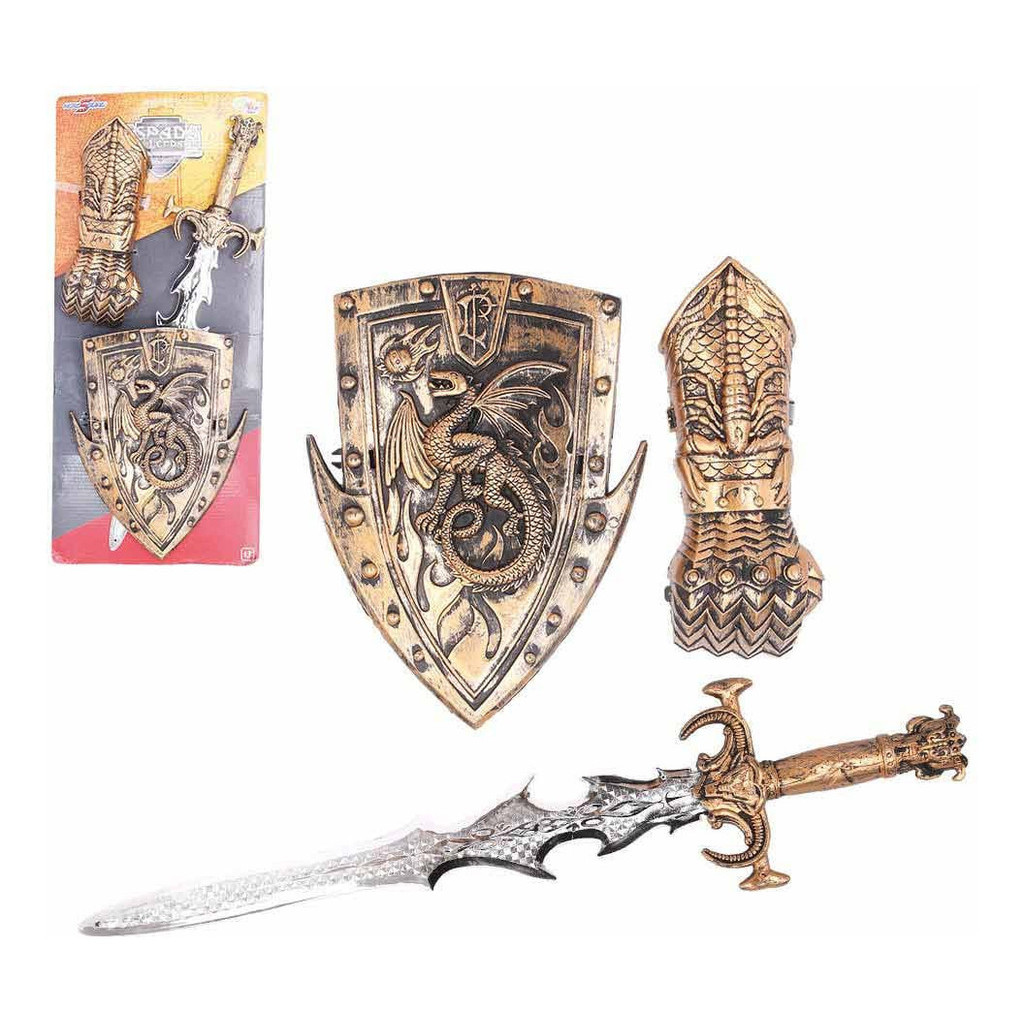 Kit Cavaleiro Medieval Brinquedo Com Espadas E Escudo Nf | Shopee Brasil
