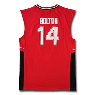 14 Zac Efron Troy Bolton East High School Wildcats Branco Vermelho Azul Preto Retro Basquetebol Jersey Camisolas Costuradas Para Homens