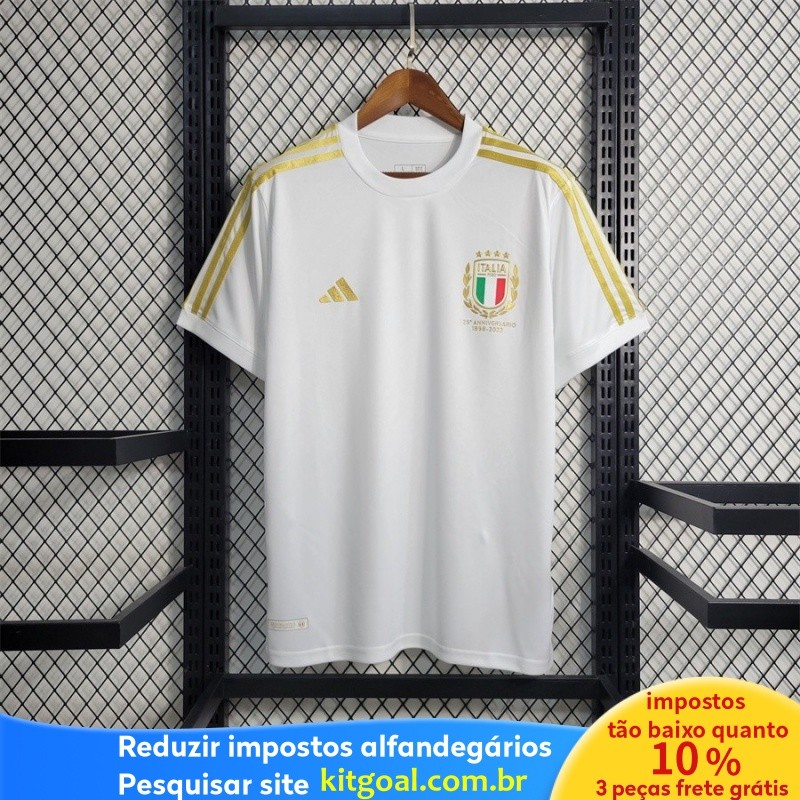 Homens Brancos 125 ° Aniversário L-A 23 /24 Camisa Esportiva WFWH