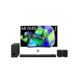 Combo Smart TV LG OLED evo C3 83” 4K 2023 + Home Theater LG S95TR