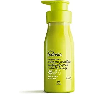 Creme Desodorante Nutritivo Para o Corpo Tododia Capim Limão e Hortelã 400 ml