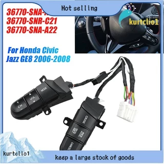 [Estoque] 1 PCS Interruptor De Controle De Cruzeiro Do Volante Carro 36770-SNA-A12 Peças Acessórios Para Honda Civic Jazz GE8 Botão De Aceleração Remota De Áudio SNR-C21
