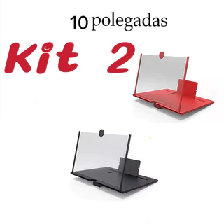 Kit 2 Tela Lupa Ampliadora Leitura E Celular 10 Polegadas zoom marisa em Oferta na Shopee