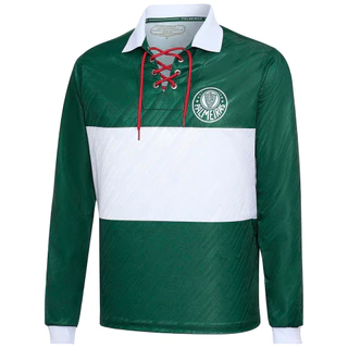 Camisa Palmeiras Retrô 1996 Manga Longa Masculina