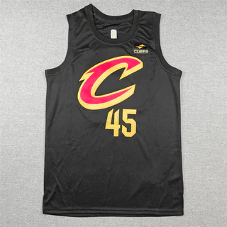 Uniforme de basquete bordado Cavaliers No. 4 Não. Camisa de basquete MITCHELL 45 nba
