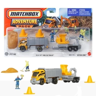 Miniatura De Metal Matchbox Hitch E Haul Zona De Construção