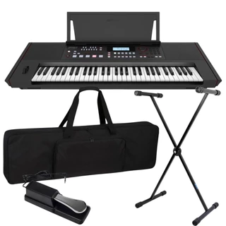 Kit Teclado Musical Roland Ex50a 61 Teclas Digital + Suporte Capa Pedal em Oferta na Shopee
