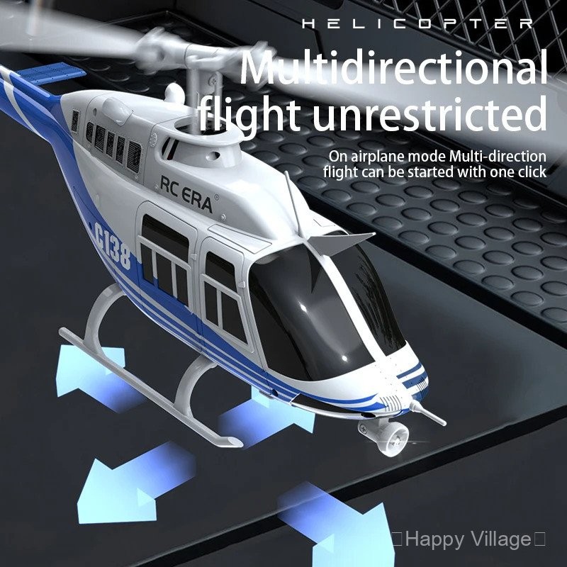 RC ERA C138 1:36 Controle Remoto Simulação RC Bell 206 Helicóptero