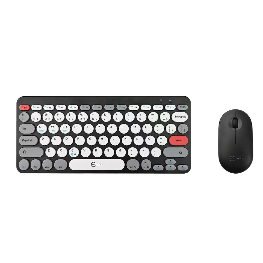 Kit Teclado Silencioso e Mouse Sem Fio 2.4G Receptor USB