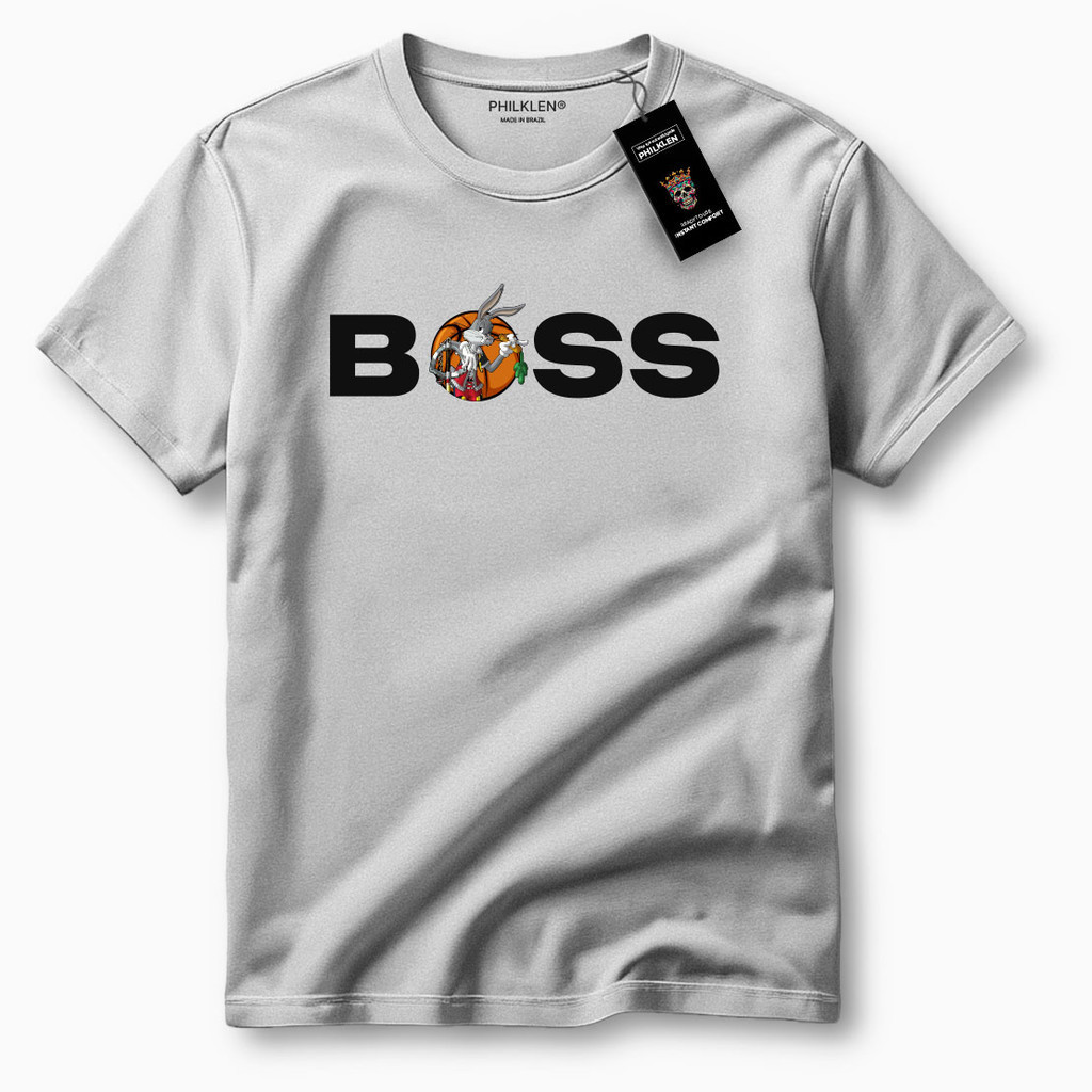 Camiseta Masculina de Algodão Camisa Estampada Boss Camisa Qualidade Premium - Philklen-10505