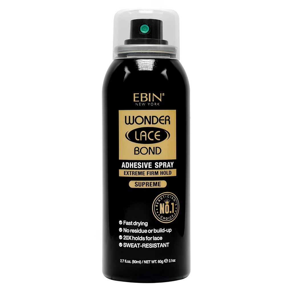 Spray Adesivo Peruca Renda Ebin Wonder Lace Bond 80ml