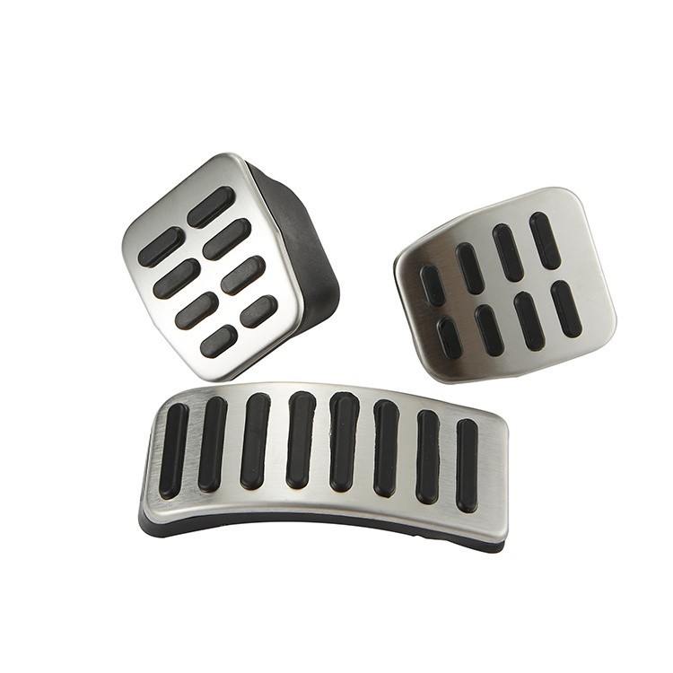 MT Carro Aço Inoxidável Prata Do Pedais Da Tampa Pedal Freio A Gás Para Volkswage Polo Auto Acessórios