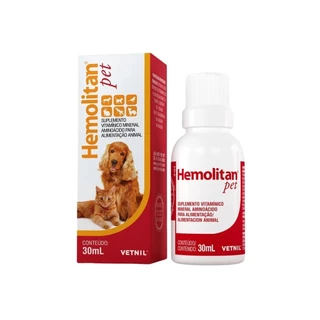 Suplemento Hemolitan Pet Gotas Vetnil 30ml
