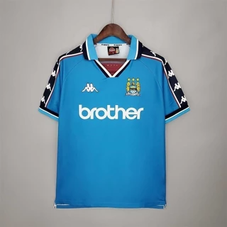98-99 Manchester City OHNQ Camisa De Futebol Retro