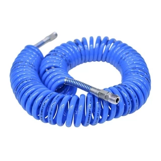 Mangueira para Ar Comprimido em PU Espiral Sanfonada 5 Metros Hidraflux - EPUT4550-AZ