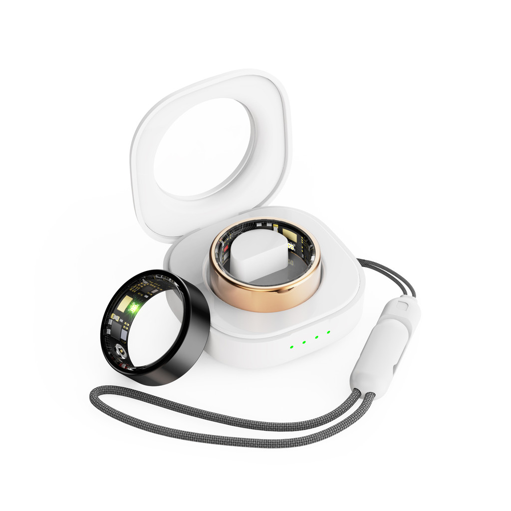 SmartRing R11M Com Caixa De Carga Bluetooth IP68 Monitoramento Esportivo À Prova D'água Para A Saúde