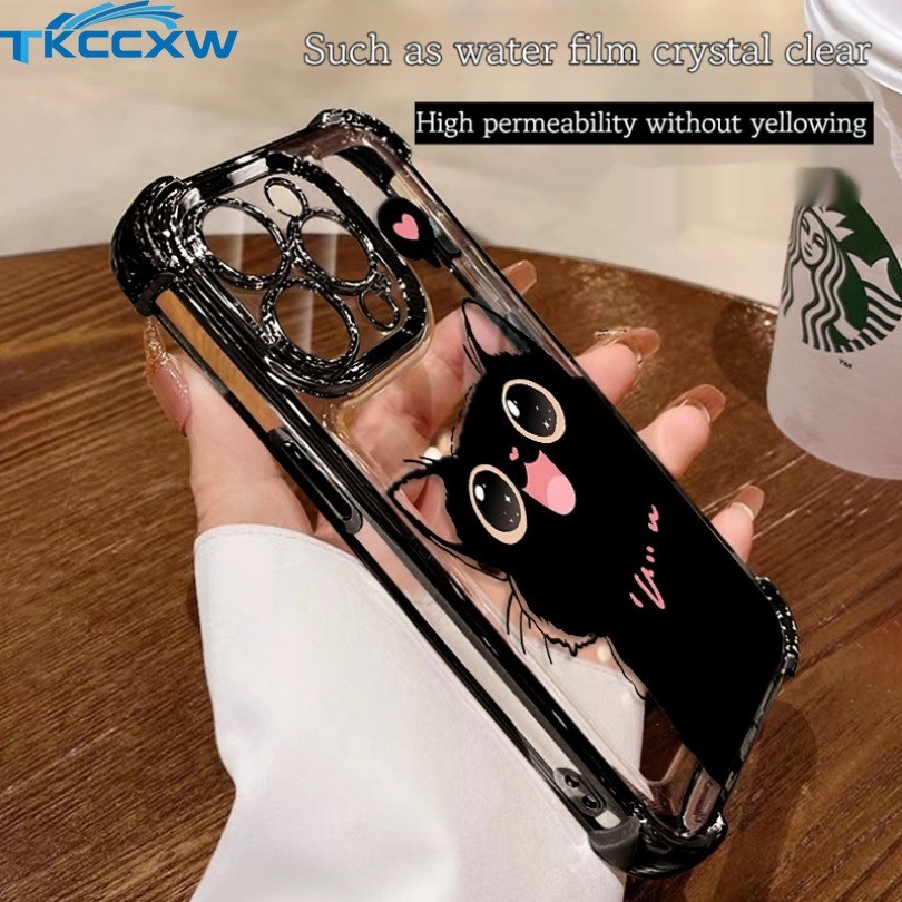 Equipado Com Filme De Lente Capa De Telefone Compatível Samsung Galaxy A73 A55 A54 A53 A52 A52S AA51 A35 A34 A33 A32 A25 A24 A23 A22 Revestida De Gatinhos Macios E Fofos