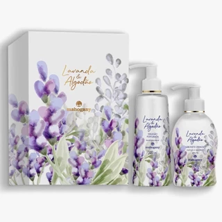 Kit Lavanda e Algodão com Sabonete Líquido 240ml e Hidratante Corporal 200ml