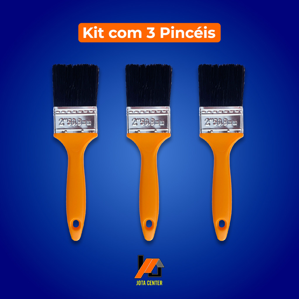 Kit Pincel Trincha Pintura 2 Polegadas Profissional | Shopee Brasil