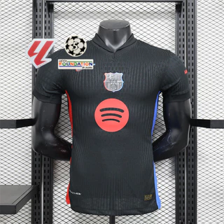 24/25 B-A Away Versão Jogador Camisa De Futebol Preto T-shirt De Manga Curta Para Homens