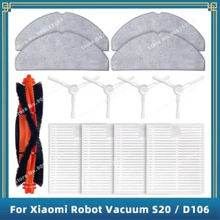 Adequado para xiaomi xiaomi varrendo robô S20 D106 filtro rolo escova lateral pano consumíveis
