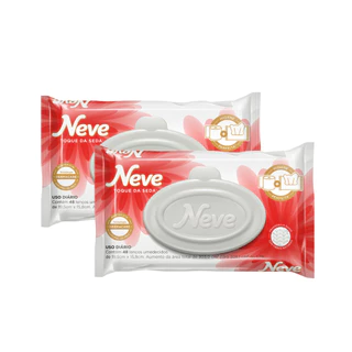 Kit 02 Pacotes de Lenços Umedecidos Toque da Seda Dermacare com 48 lenços cada Neve em Oferta na Shopee