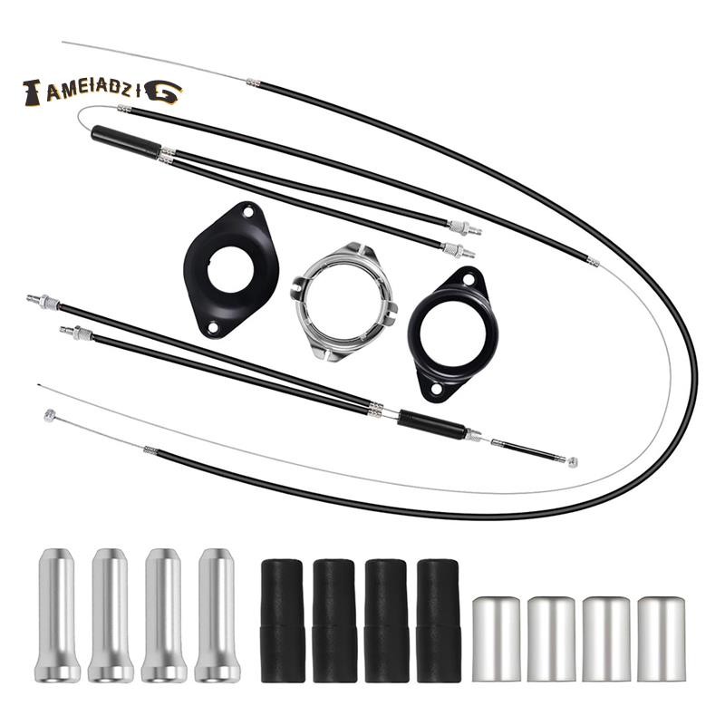 Conjunto Completo De Linhas De Freio De Bicicleta BMX-Cabos Giroscópio ...