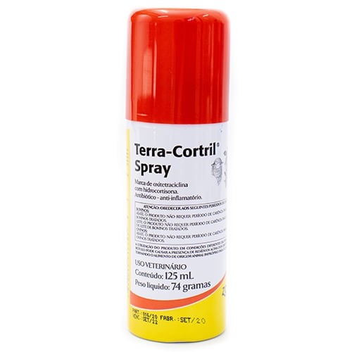 Spray Terra-cortril Antibiótico e Anti-inflamatório para Bovinos e ...