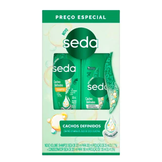 Kit Seda Cachos Definidos Shampoo 300ml + Condicionador 190ml